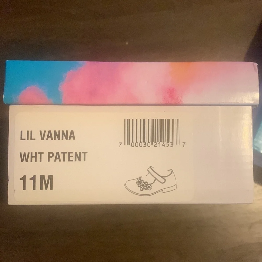 Rachel Shoes Lil Vanna toddlers GirlsMary Jane Shoes white patent F